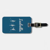 Étiquette À Bagage Balise Bagage de danseuse Ballerina | Considérant  (Devant horizontal)