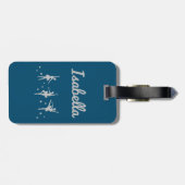 Étiquette À Bagage Balise Bagage de danseuse Ballerina | Considérant  (Dos horizontal)