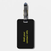 Étiquette À Bagage Balise Bagage de déesse de tambour (Dos Vertical)