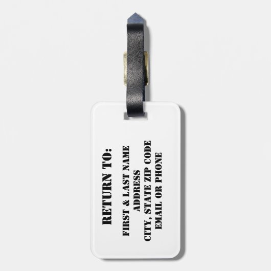 Étiquette À Bagage Balise Bagage de guitare (Dos Vertical)