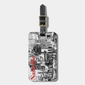 Étiquette À Bagage Balise bagage de Nashville (Devant Vertical)