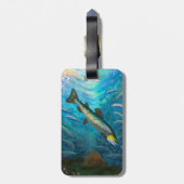 Étiquette À Bagage Balise Bagage de pêche à la truite (Dos Vertical)