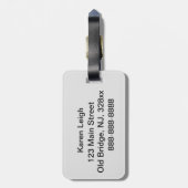 Étiquette À Bagage Balise bagage de tigre (Dos Vertical)