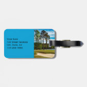 Étiquette À Bagage Balise Bagage de voyage du terrain de golf (Dos horizontal)