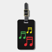 Étiquette À Bagage Balise bagage de voyage personnalisée avec notes d (Devant Vertical)