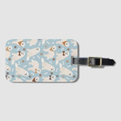 Étiquette À Bagage Balise Bagage des pattes et des os des Pyrénées (Devant Horizontal)