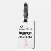 Étiquette À Bagage Balise Bagage du survivant du cancer du sein (Dos Vertical)