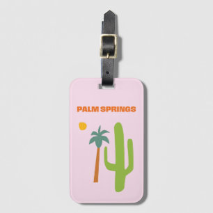 Étiquette À Bagage Balise Bagage en acrylique Palm Springs