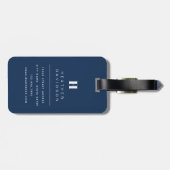 Étiquette À Bagage Balise Bagage Feuille tropical (Dos horizontal)