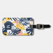 Étiquette À Bagage Balise Bagage Feuille tropical (Devant horizontal)