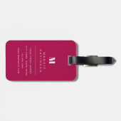 Étiquette À Bagage Balise Bagage Fleurs Hawaiiennes (Dos horizontal)