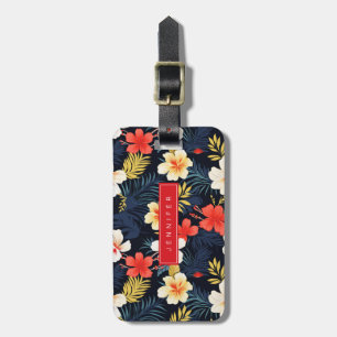 Étiquette À Bagage Balise Bagage Fleurs Hawaiiennes