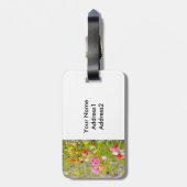 Étiquette À Bagage Balise Bagage Fleurs Sauvages (Dos Vertical)
