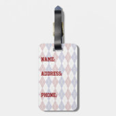 Étiquette À Bagage Balise Bagage Jacquard Americana (Dos Vertical)