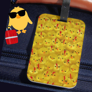 Étiquette À Bagage Balise bagage Jaune BRIGHT Cute Chicks