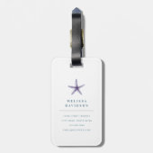 Étiquette À Bagage Balise Bagage Jolie Coquilles (Dos Vertical)