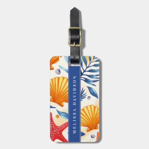 Étiquette À Bagage Balise Bagage Jolie Coquilles