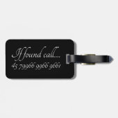 Étiquette À Bagage Balise bagage - Mariés neufs M & Mme (Dos horizontal)