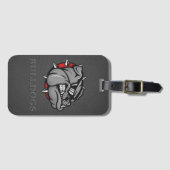 Étiquette À Bagage Balise Bagage Mascotte Bulldogs (Devant Horizontal)