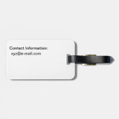 Étiquette À Bagage Balise bagage - modèle avion (Dos horizontal)