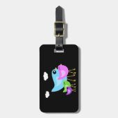 Étiquette À Bagage Balise bagage noir de la famille des oiseaux (Devant Vertical)