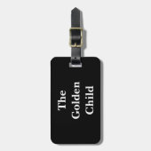 Étiquette À Bagage Balise Bagage Noir Sayings (Devant Vertical)