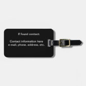 Étiquette À Bagage Balise bagage - Observation des yeux de chat (Devant horizontal)