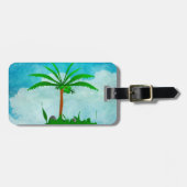 Étiquette À Bagage Balise Bagage Palm Tree (Devant horizontal)