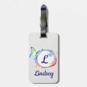 Étiquette À Bagage Balise Bagage Papillon (Dos Vertical)