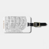 Étiquette À Bagage Balise Bagage personnalisable Parisian Corner (Devant horizontal)