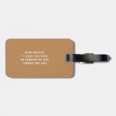 Étiquette À Bagage Balise Bagage personnalisable Parisian Corner (Dos horizontal)