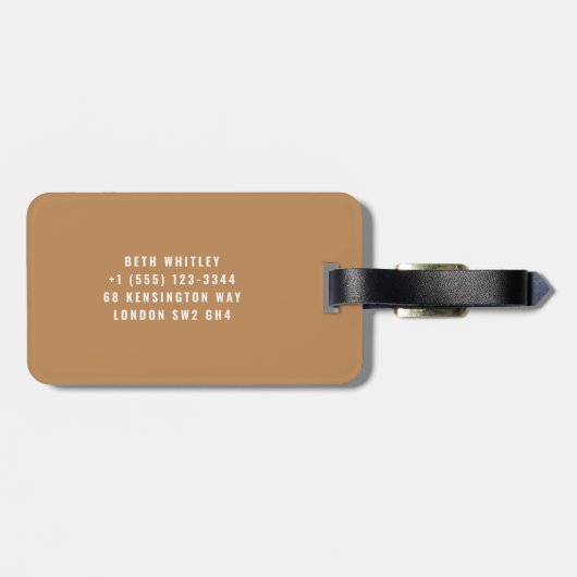 Étiquette À Bagage Balise Bagage personnalisable Parisian Corner (Dos horizontal)