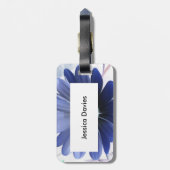 Étiquette À Bagage Balise Bagage Personnalisé Bleu Faisant Faiser Ble (Dos Vertical)