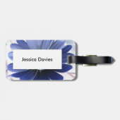 Étiquette À Bagage Balise Bagage Personnalisé Bleu Faisant Faiser Ble (Dos horizontal)