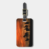 Étiquette À Bagage Balise Bagage pour Chevaux sauvages (Devant Vertical)