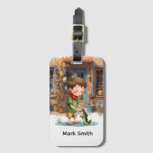 Étiquette À Bagage Balise bagage pour les amateurs de pêche (Devant Vertical)