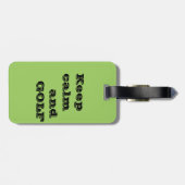 Étiquette À Bagage Balise bagage pour les golfeurs (Dos horizontal)