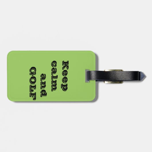 Étiquette À Bagage Balise bagage pour les golfeurs (Dos horizontal)