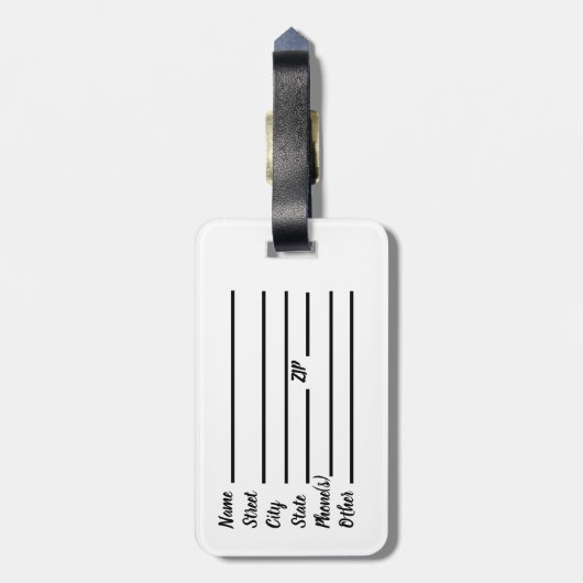 Étiquette À Bagage Balise Bagage Saint Christopher (Dos Vertical)