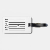 Étiquette À Bagage Balise Bagage Saint Christopher (Dos horizontal)