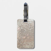 Étiquette À Bagage Balise Bagage Séquins Étincelants (Dos Vertical)