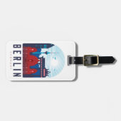 Étiquette À Bagage Balise Bagage Skyline Allemagne Berlin (Devant horizontal)
