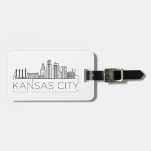 Étiquette À Bagage Balise Bagage Skyline de Kansas City