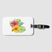 Étiquette À Bagage Balise Bagage tropical (Devant Horizontal)