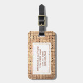 Étiquette À Bagage Balise Bagage Vin Corks (Devant Vertical)
