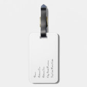 Étiquette À Bagage Balise Bagage vintage Londres (Dos Vertical)