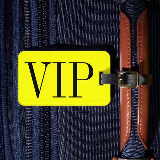 Étiquette À Bagage Balise bagage VIP pour sacs et valises (Insitu Rectoal 4)