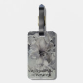 ÉTIQUETTE À BAGAGE BALISE BAGAGES AMARYLLIS NOIR ET BLANC (Dos Vertical)