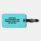 Étiquette À Bagage Balise Bagages de camions de construction (Dos horizontal)