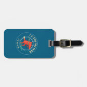 Étiquette À Bagage Balise bagages de l'équipe de ski Castine (Devant horizontal)